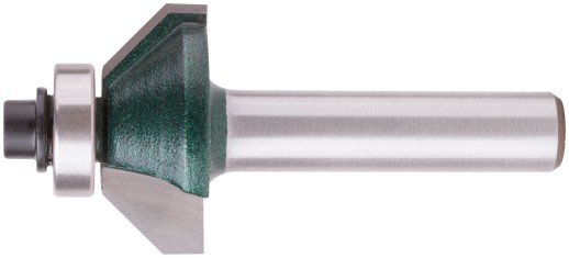 Фреза кромочная конусная с подшипником DxHxL=25х10х54,3 мм