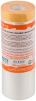 Clever Cover: укрывная пленка с золотистой малярной лентой, статически заряжена, 7 мкр., 140 см х 33 м