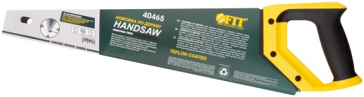 Ножовка по дереву, средн.кален.зуб 7 ТPI, 3D заточка, пласт.прорезинен.ручка, тефлон.покрытие 450 мм