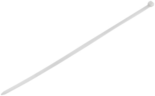 Хомуты нейлоновые для проводов, белые 100 шт., 7,6х400 мм