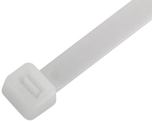 Хомуты нейлоновые для проводов, белые 100 шт., 7,6х400 мм