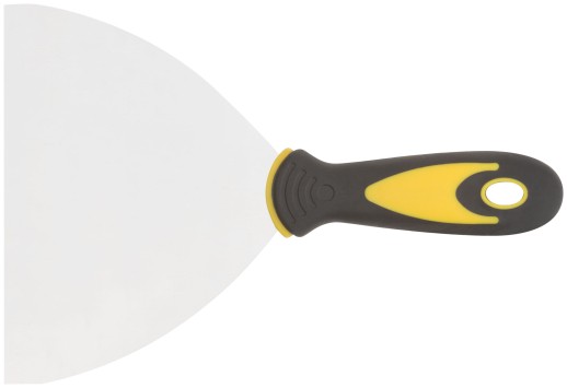 Шпатель, нерж.сталь, прорезиненная ручка 6" (150 мм)