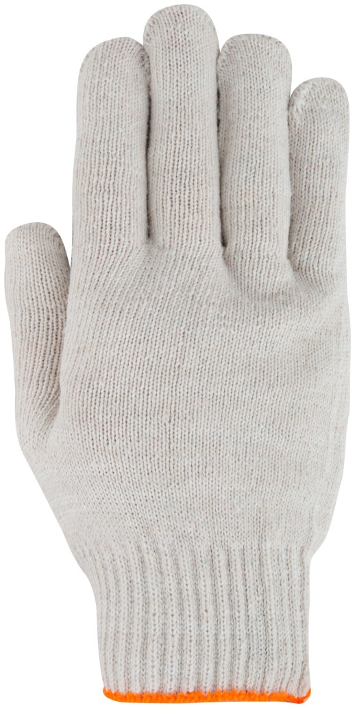 Перчатки вязаные (4 нити), х/б, с ПВХ, 10 класс вязки