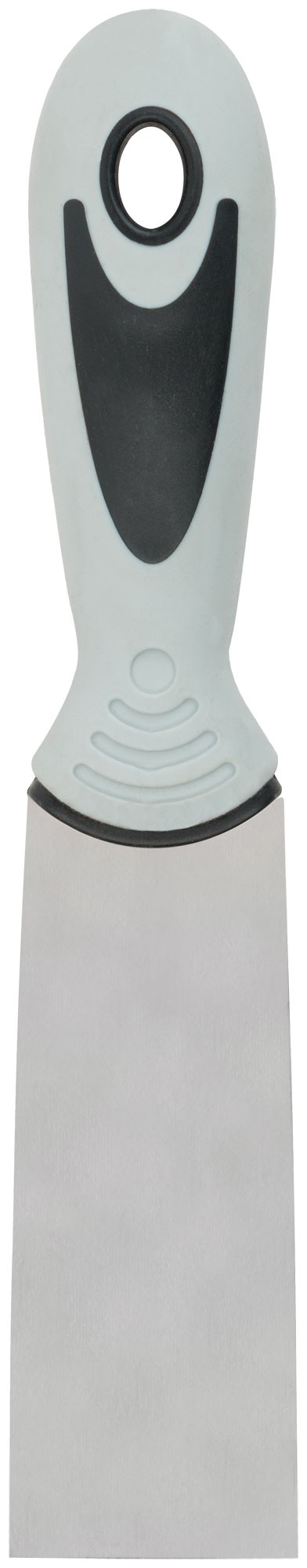 Шпатель, нерж.сталь, прорезиненная ручка 40 мм