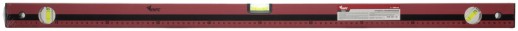 Уровень "Оптима", 3 глазка, красный корпус, фрезерованная рабочая грань, шкала 1000 мм