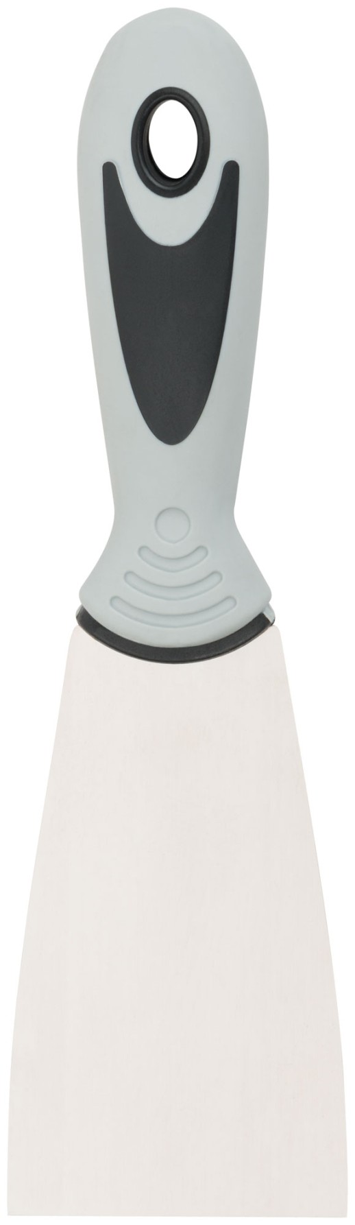 Шпатель, нерж.сталь, прорезиненная ручка 60 мм