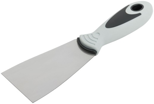 Шпатель, нерж.сталь, прорезиненная ручка 60 мм