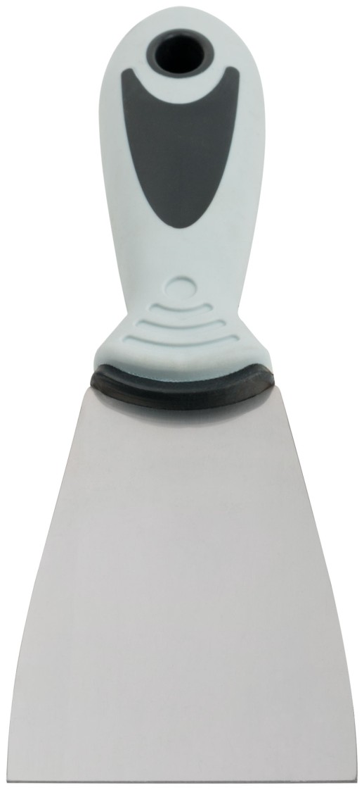 Шпатель, нерж.сталь, прорезиненная ручка 60 мм