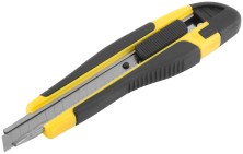 Нож технический  9 мм усиленный прорезиненный