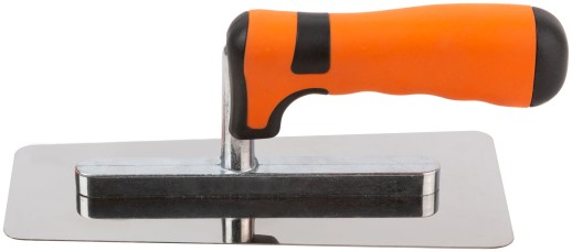 Кельма нержавеющая, венецианская форма, 2К ручка, 200 х 80 мм