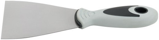 Шпатель, нерж.сталь, прорезиненная ручка 80 мм