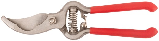 Секатор "Стандарт", режущие кромки внахлест, цельнокованый, ПВХ покрытие ручек 200 мм