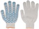 Перчатки вязаные (4 нити), х/б c ПВХ, 10 класс вязки,
