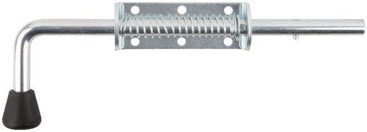 Засов пружинный накладной, круглый ригель, 300 мм