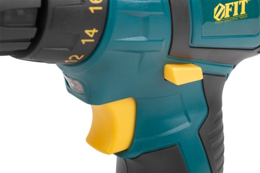 Дрель-Шуруповерт акк. 12,0 В; 0-650 об/мин; 15,0 Нм; 1 (Li-Ion) 1,3 Ач; 1 ч.; рез. накл.; коробка