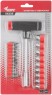 Отвертка Т-образная, 10 CrV бит и 9 головок