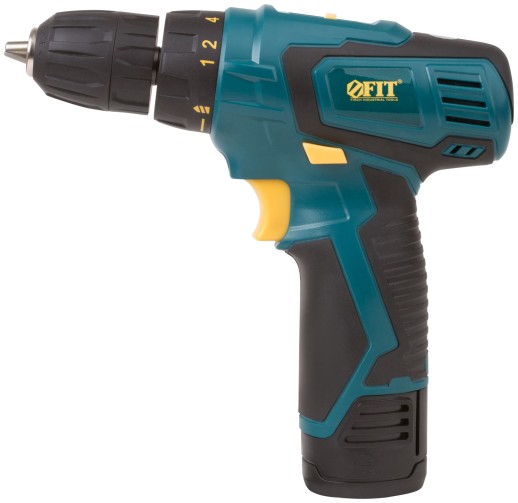 Дрель-Шуруповерт акк. 12,0 В; 0-350/1100 об/мин; 20,0 Нм; 1 (Li-Ion) 1,3 Ач; 1 ч.; рез. накл.; коробка