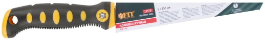 Ножовка ручная для гипсокартона, прорезиненная ручка 150 мм