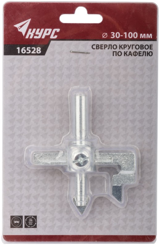 Сверло круговое по кафелю "Балеринка" 20-100 мм