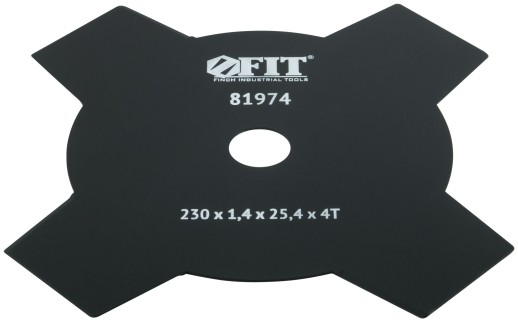 Нож для триммера, 4 лопасти, 2-х сторонние лезвия 230х25,4х4Т