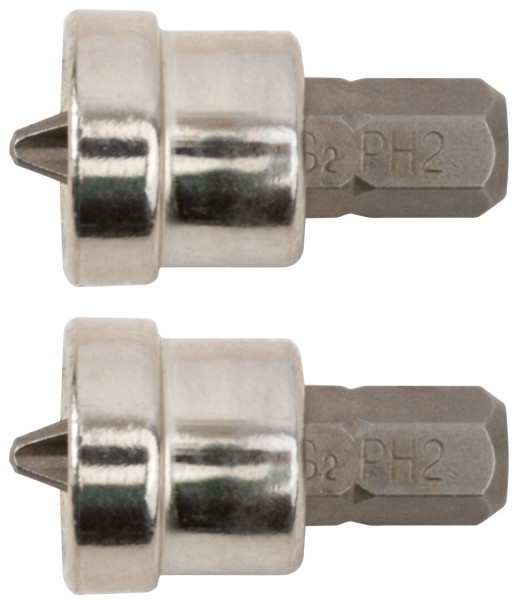 Насадки д/быстрого завинч.самор.по гипр., набор 2 шт., сталь S2 Профи, РН2 х 25 мм
