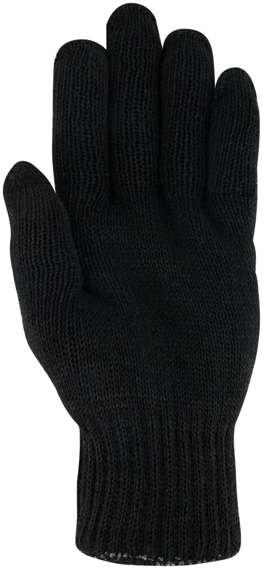 Перчатки вязаные утепленные, полушерстяные, двойной вязки (3 нити)