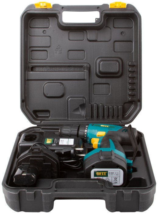 Дрель-Шуруповерт акк. 14,4 В; 0-350/1250 об/мин; 27,0 Нм; 2 (Ni-Cd) 1,5 Ач; 1 ч.; диод; рез. накл.; кейс