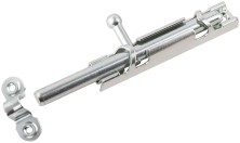 Шпингалет накладной, 90 мм, цинк