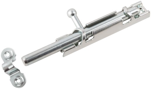 Шпингалет накладной, 90 мм, цинк