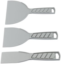 Шпатели пластиковые набор 3 шт., 50/100/150 мм