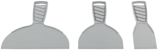 Шпатели пластиковые набор 3 шт., 50/100/150 мм