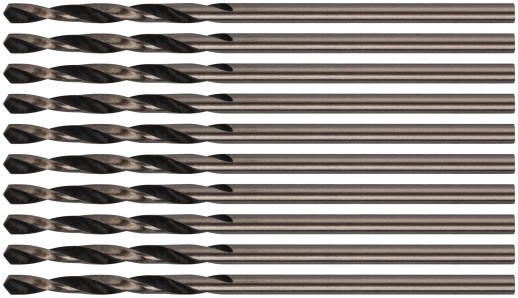 Сверла по металлу HSS черненые 2,0x49 мм (10 шт.)