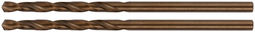 Сверла по металлу HSS с добавкой кобальта 5% Профи в блистере  2,5 мм ( 2 шт.)