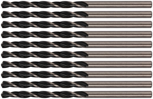 Сверла по металлу HSS черненые 3,0x61 мм (10 шт.)