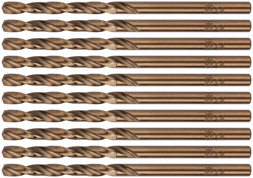 Сверла по металлу HSS с добавкой кобальта 5% Профи 3,5 мм (10 шт.)