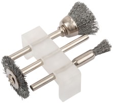 Корщетки стальные набор 3 шт