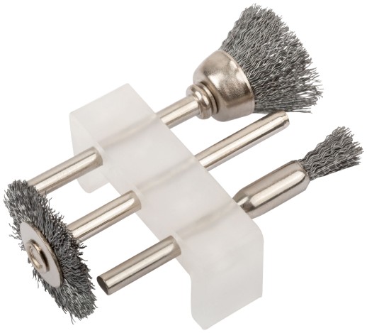 Корщетки стальные набор 3 шт