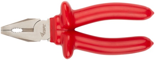 Плоскогубцы комбинированные "Энергия",1000 В, никелир.покрытие, 2-хслойные изолированные ручки 180 мм