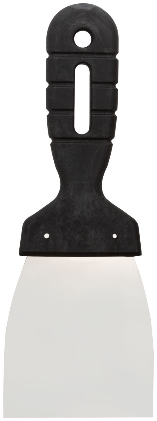 Шпатель 80 мм, нержавеющая сталь, пластиковая ручка