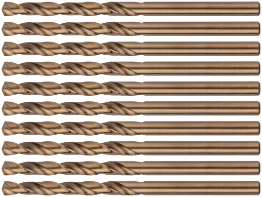 Сверла по металлу HSS с добавкой кобальта 5% Профи 4,2 мм (10 шт.)