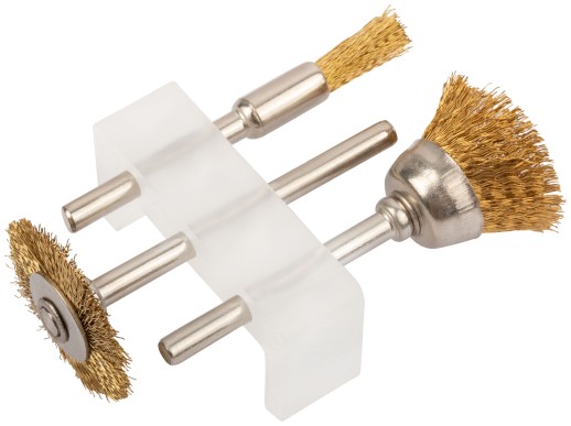 Корщетки латунированные, набор 3 шт