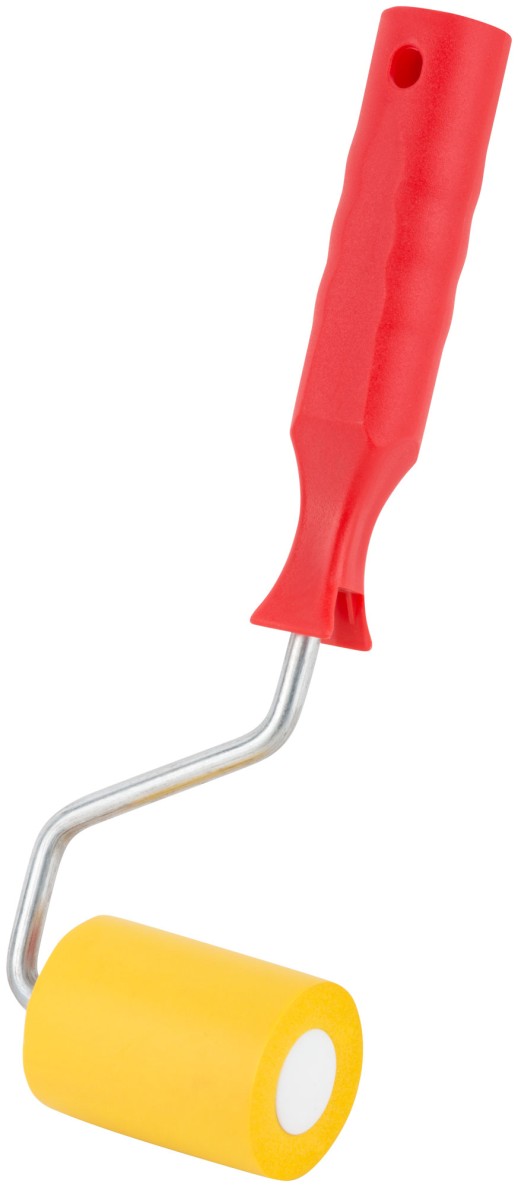 Валик прижимной резиновый, для обоев, желтый  50 мм