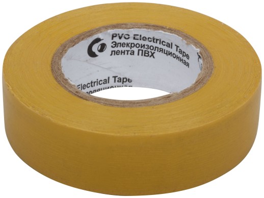 Изолента ROLLIX ПВХ 19 мм x 0,15 мм х 20 м, желтая