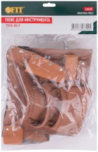 Пояс для инструмента двойной, кожа, 10 отделения, 1 петля для инструмента