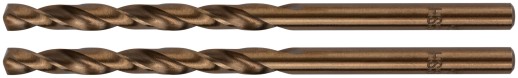 Сверла по металлу HSS с добавкой кобальта 5% Профи в блистере  4,0 мм ( 2 шт.)