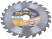 Диск пильный для циркулярных пил по дереву, 216 x 32 x 24T + кольцо 32/30