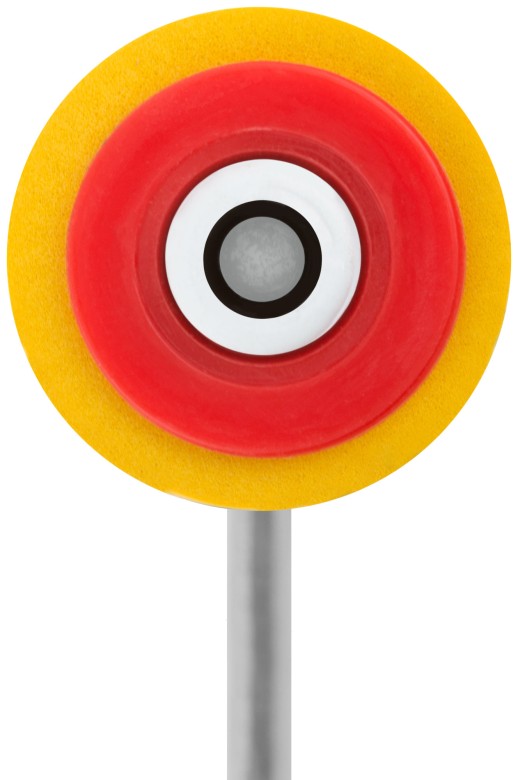 Валик прижимной резиновый, для обоев, желтый 150 мм