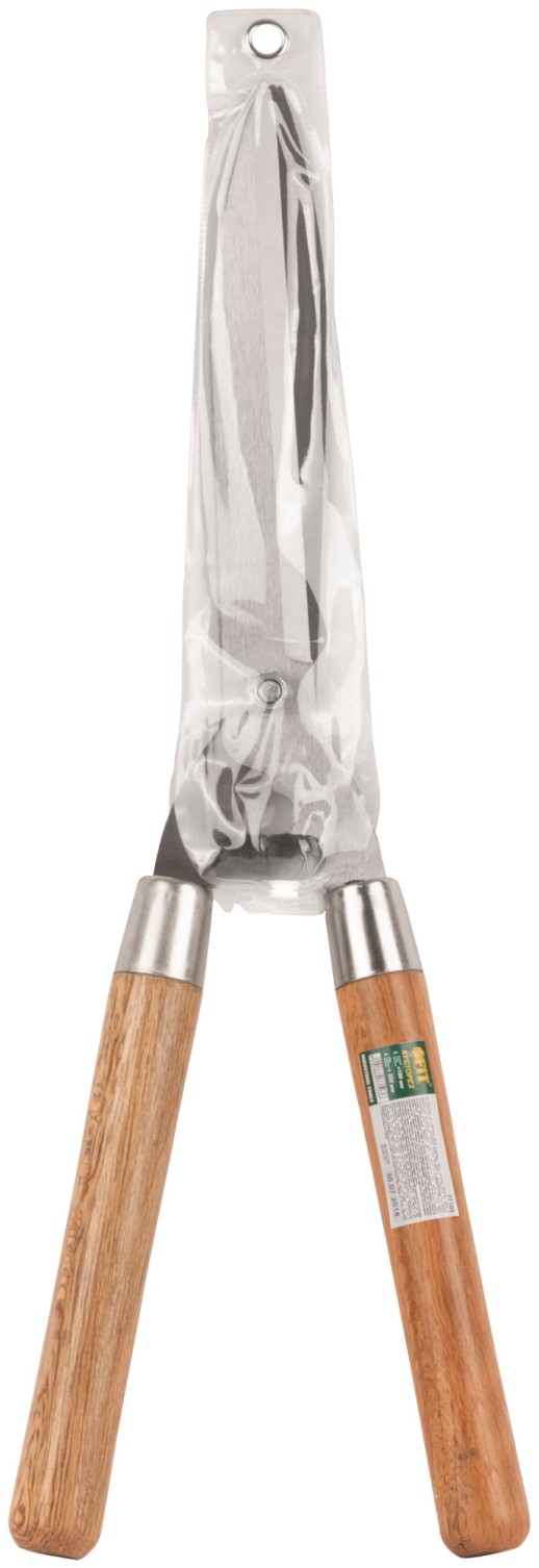 Кусторез, прямые лезвия, деревянные ручки 500 мм