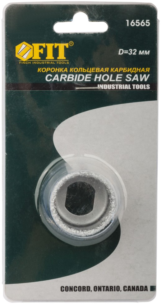 Коронка кольцевая по кафелю карбидная, глубина пропила 25 мм, 32 мм