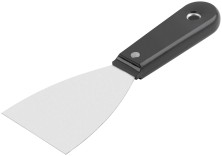Шпатель с пластиковой ручкой полированный  3" (75 мм)